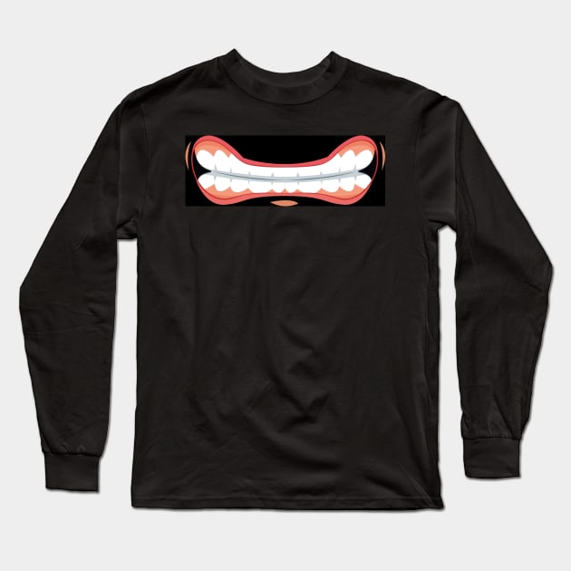 Comic Mouth Funny Design Gift Long Sleeve T-Shirt by star trek fanart and more